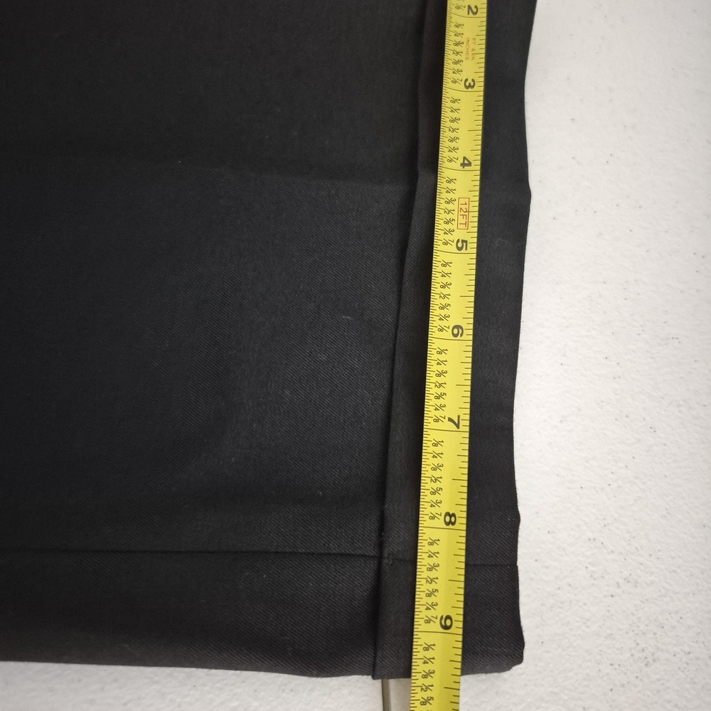 Alfani Wool Dress Pants Mens 34x29 Black Pleated Trousers Cuffed Hem - Picture 8 of 8